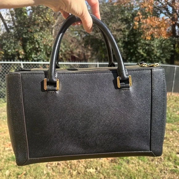 MCM Berlin Satchel/Structured Tote Saffiano Leather with COA Preloved EUC - Picture 3 of 12